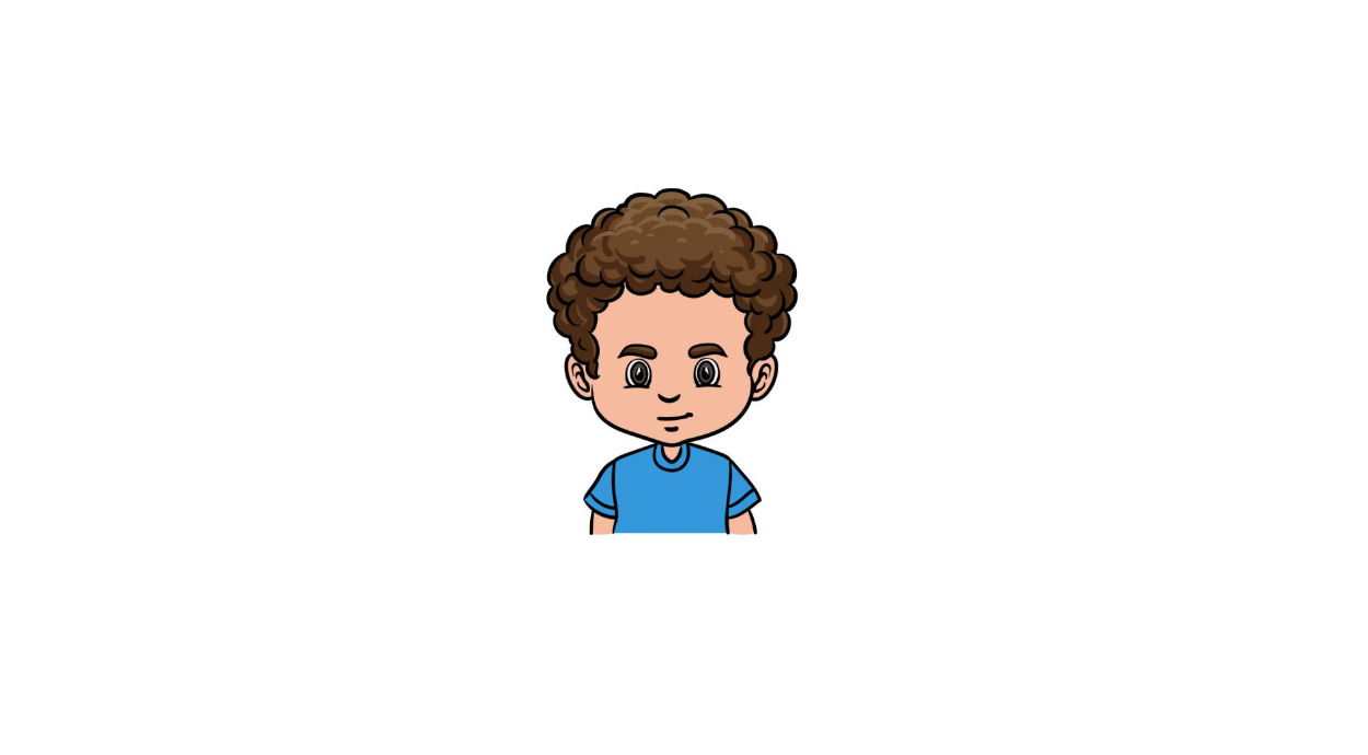 Draw Curly Male Hair
